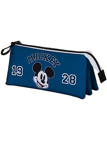 Disney Mickey Mouse Class Estojo Triplo, Azul