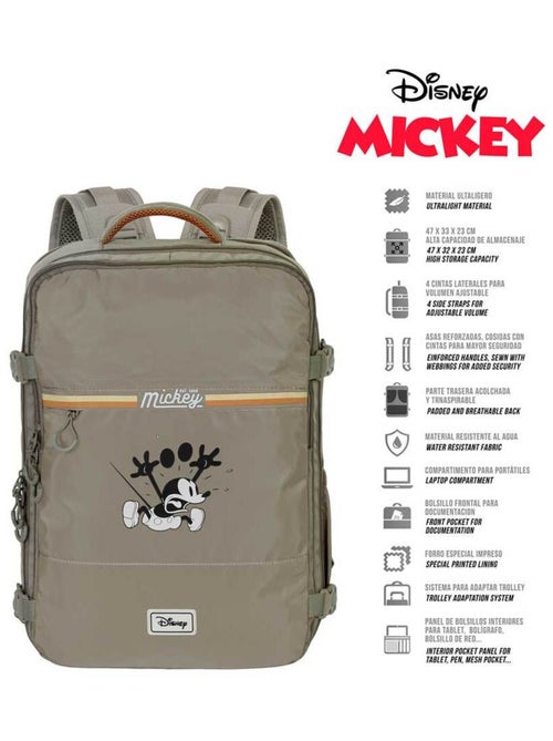 Disney Mickey Mouse Face Mochila de Viagem Mercury Grande 47x23x33cm, Multicolorido - Kiabi Disney Mickey Mouse Face Mochila de Viagem Mercury Grande 47x23x33cm, Multicolorido - Kiabi