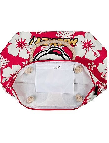 Disney Mickey Mouse Hawaii Bolsa de Praia Soleil, Vermelha