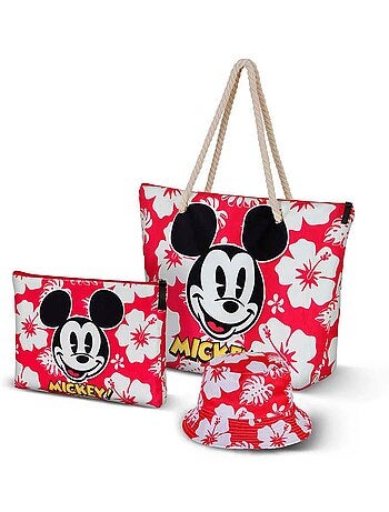 Disney Mickey Mouse Hawaii Bolsa de Praia Soleil, Vermelha