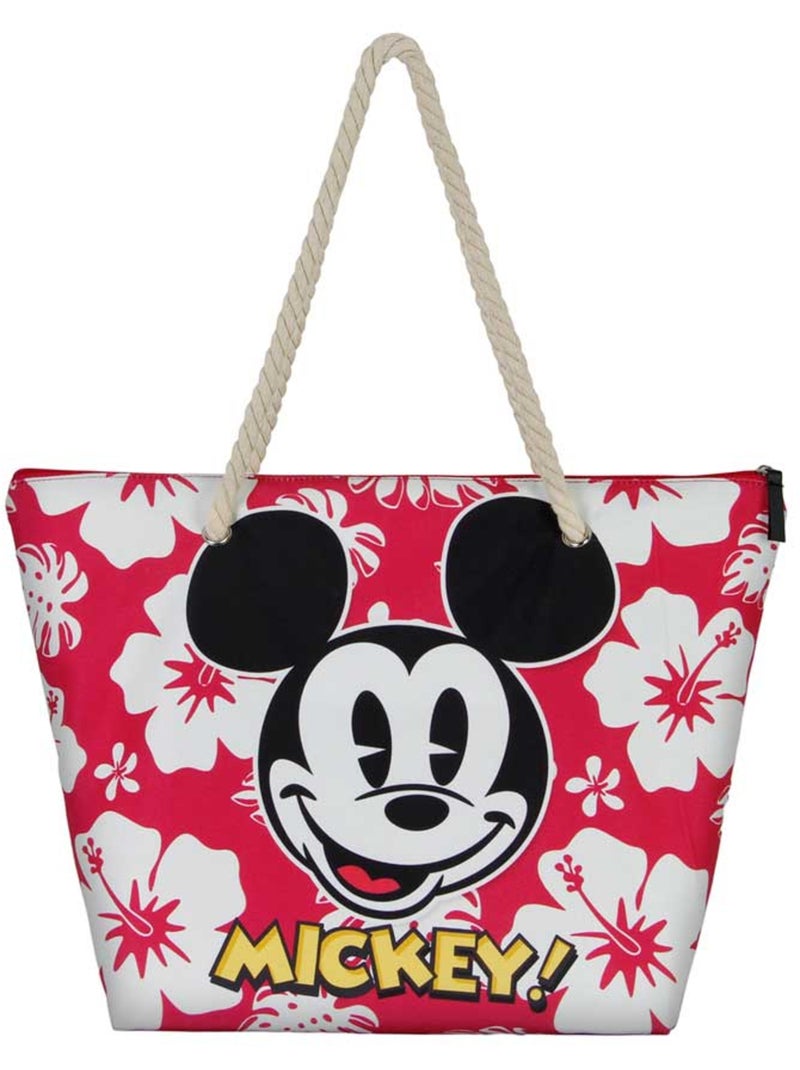 Disney Mickey Mouse Hawaii Bolsa de Praia Soleil, Vermelha Vermelho - Kiabi