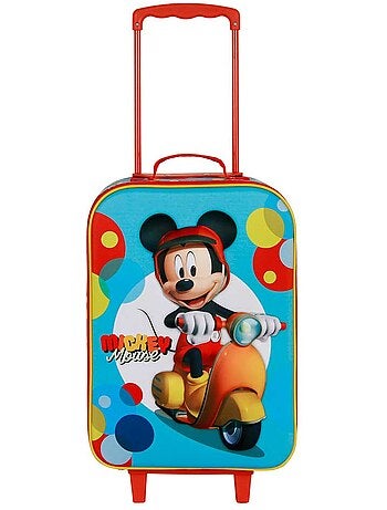 Disney Mickey Mouse Scooter Mala Trolley Soft 3D, Azul