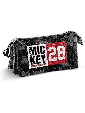 Disney Mickey Mouse Year Estojo Triplo, Preta
