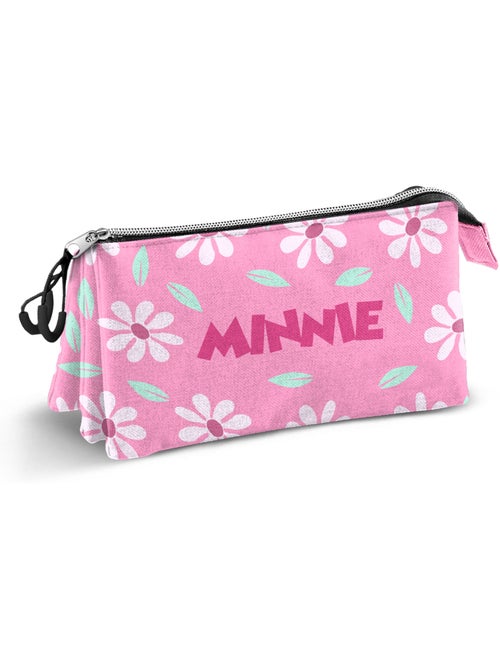 Disney Minnie Mouse Blooming Estojo Triplo, Rosa - Kiabi Disney Minnie Mouse Blooming Estojo Triplo, Rosa - Kiabi