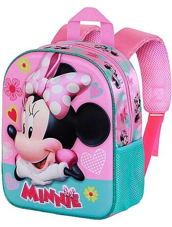 Disney Minnie Mouse Charm Mochila 3D Elite, Rosa