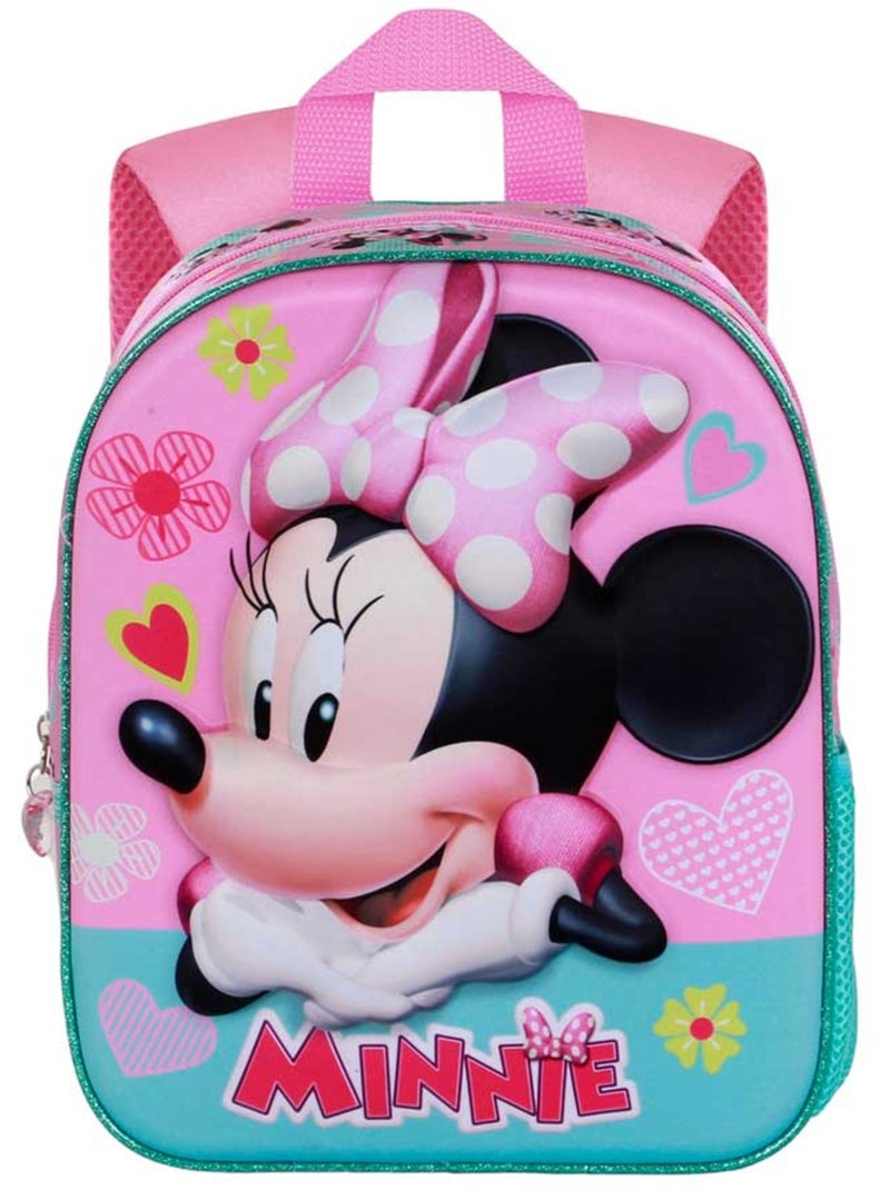 Disney Minnie Mouse Charm Mochila 3D Elite, Rosa Rosa - Kiabi