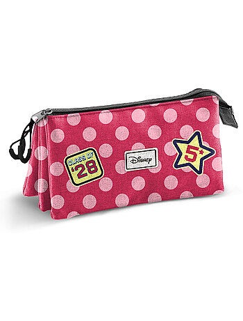 Disney Minnie Mouse Class Estojo Triplo, Rosa