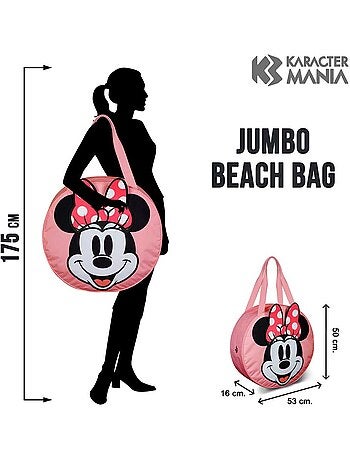 Disney Minnie Mouse Face Bolsa de Praia Soleil, Multicolorido