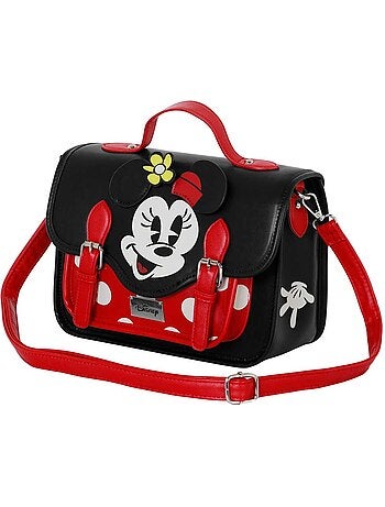 Disney Minnie Mouse Face Mala-Mochila Satchel, Multicolorido