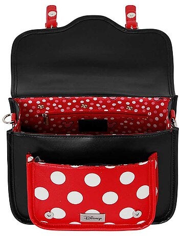 Disney Minnie Mouse Face Mala-Mochila Satchel, Multicolorido