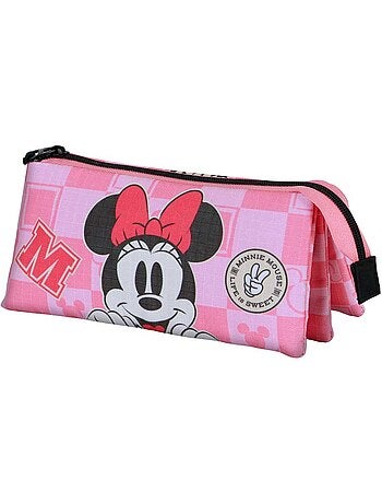 Disney Minnie Mouse Journey Estojo Triplo, Rosa