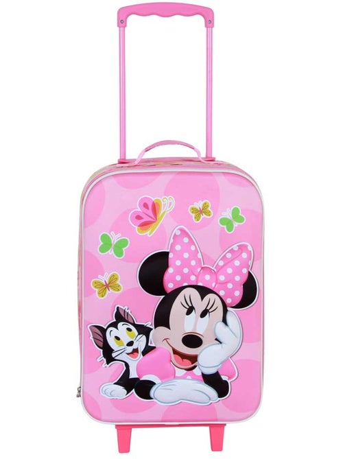 Disney Minnie Mouse Kitten Mala Trolley Soft 3D, Rosa - Kiabi