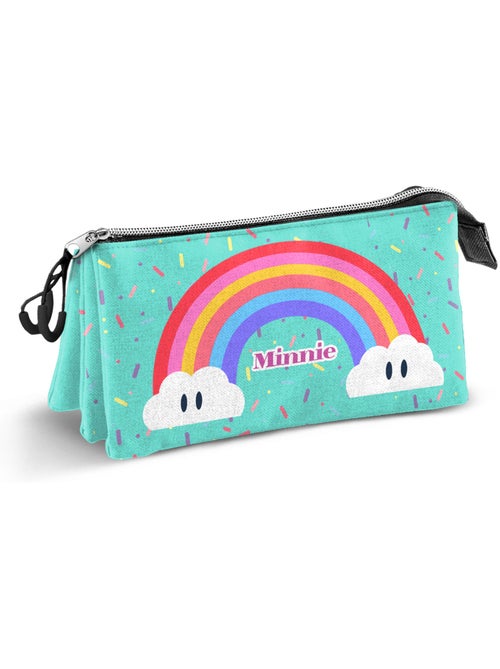 Disney Minnie Mouse Rainbow Estojo Triplo, Turquesa - Kiabi Disney Minnie Mouse Rainbow Estojo Triplo, Turquesa - Kiabi
