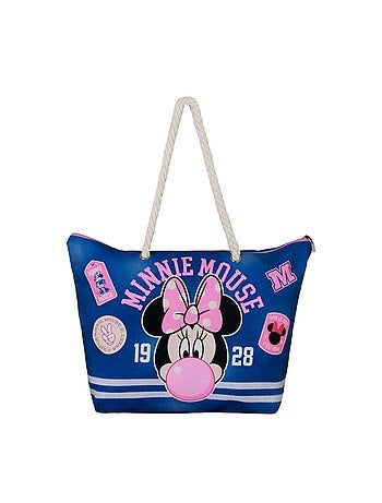 Disney Minnie Mouse Varsity Bolsa de Praia Soleil, Azul