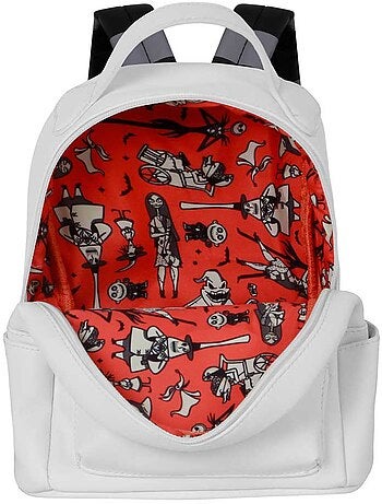 Disney O Estranho Mundo de Jack Bone Mochila Heady Pequena, Branca