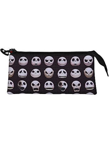 Disney O Estranho Mundo de Jack Face Estojo Triplo, Preta