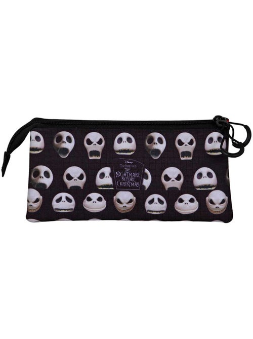 Disney O Estranho Mundo de Jack Face Estojo Triplo, Preta - Kiabi Disney O Estranho Mundo de Jack Face Estojo Triplo, Preta - Kiabi