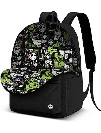 Disney O Estranho Mundo de Jack Face Mochila HS FAN 3.0, Preta