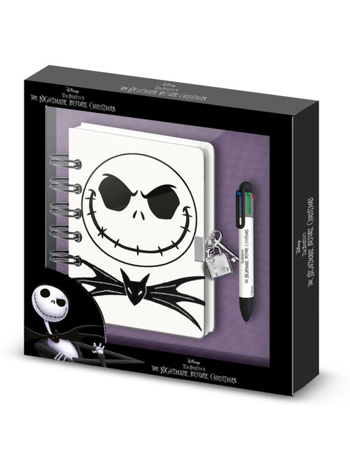 Disney O Estranho Mundo de Jack Jack Conjunto Diário A5 + Caneta 6 Cores, Lilás - Kiabi