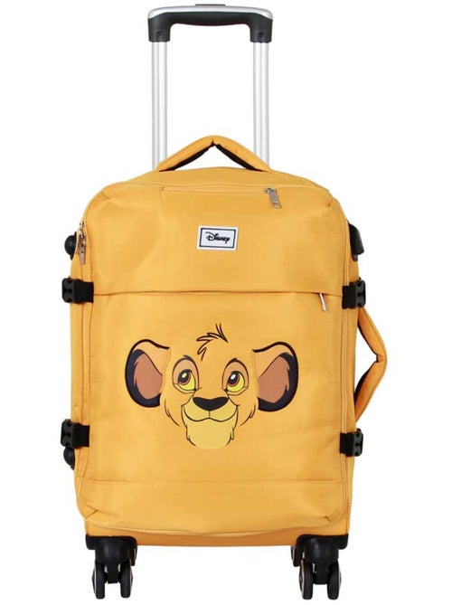 Disney O Rei Leão Face Mala de Cabine 4 Rodas, Amarela - Kiabi