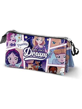Disney Princesas Comic Estojo Triplo, Multicolorido