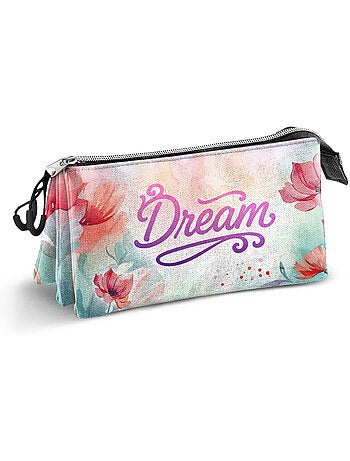 Disney princesas dream estojo triplo, rosa