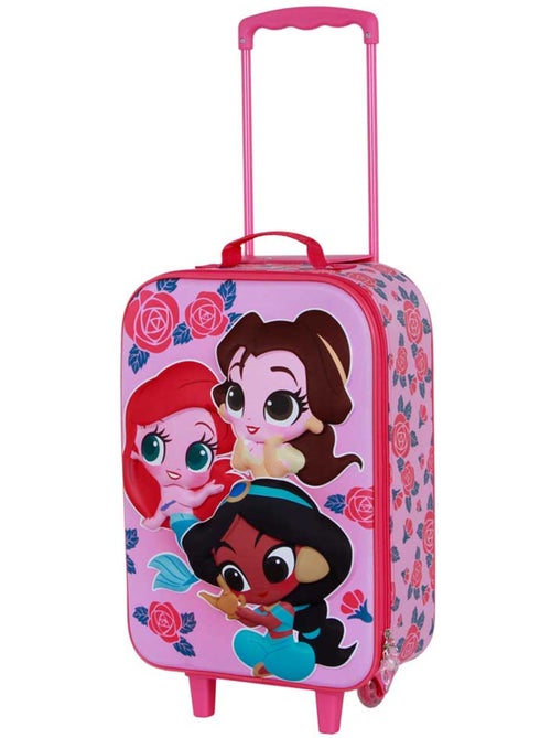 Disney Princesas Flowers Mala Trolley Soft 3D, Rosa - Kiabi
