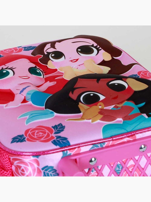 Disney Princesas Flowers Mochila 3D com Rodas Pequena, Rosa - Kiabi