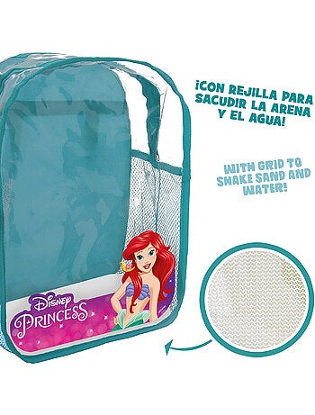 Disney princess beach cube com acessórios e mochila