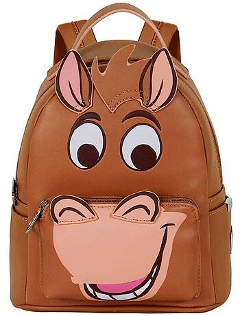Disney Toy Story Bullseye Mochila Heady Pequena Premium, Marrom