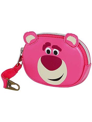 Disney toy story lotso, o ursinho fofo porta-moedas pill, rosa