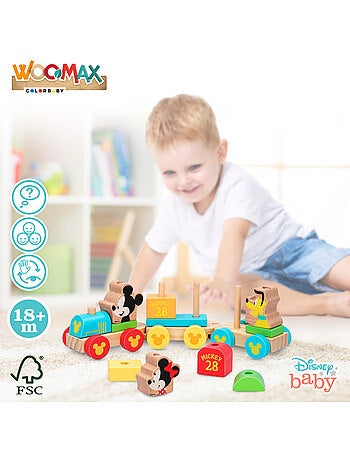 Disney Trem de Madeira Mickey e Minnie WOOMAX