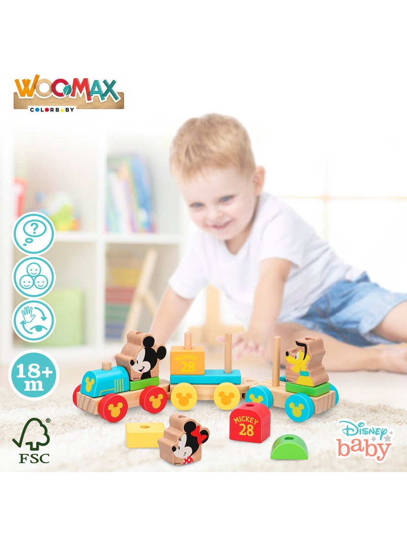 Disney Trem de Madeira Mickey e Minnie WOOMAX N/D - Kiabi