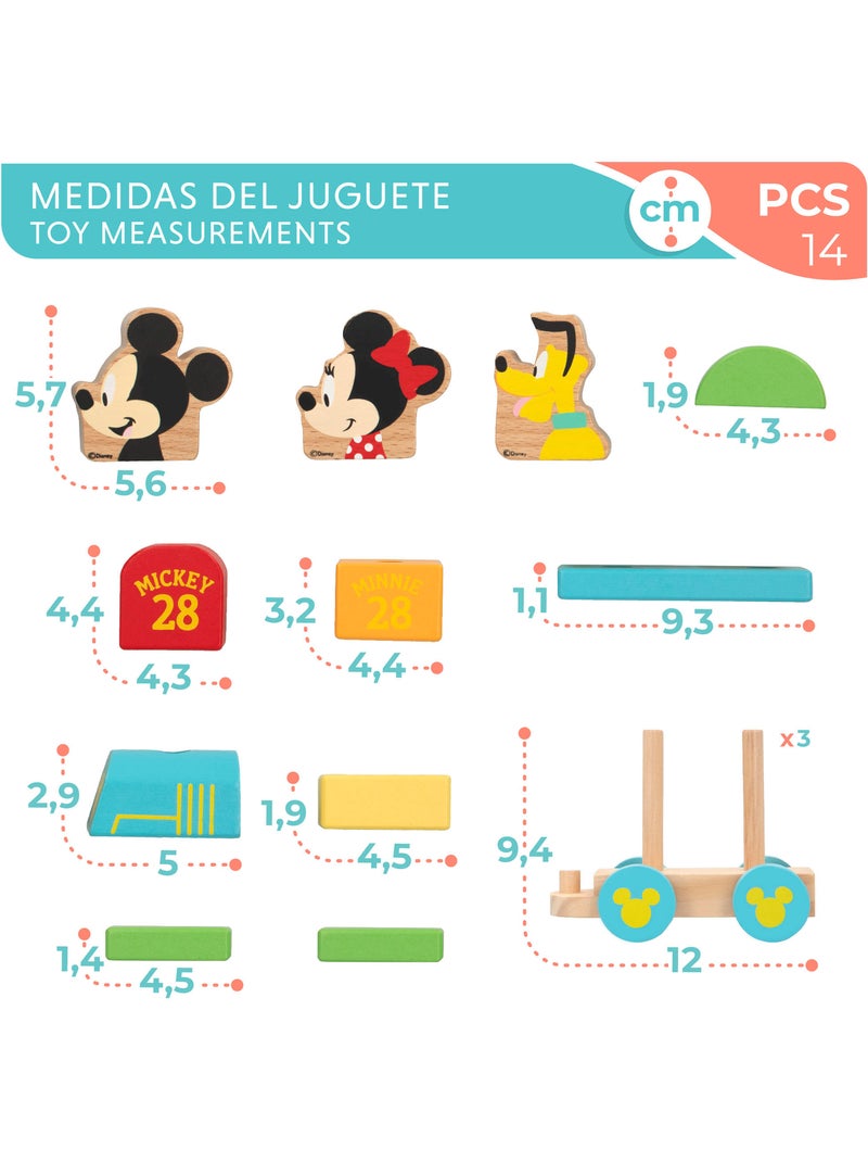 Disney Trem de Madeira Mickey e Minnie WOOMAX N/D - Kiabi