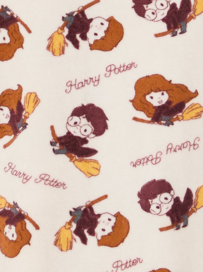 Dorme bem em veludo 'Harry Potter' Branco - Kiabi