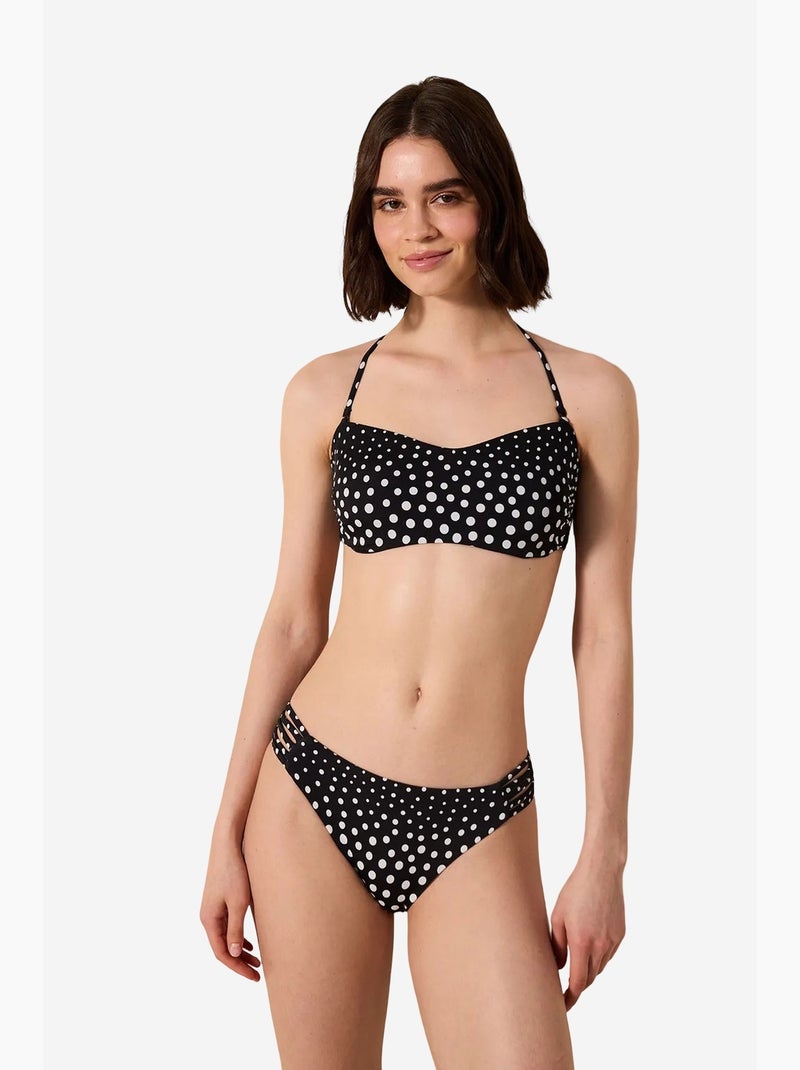 Dots chic parte de baixo de biquíni penti Preto - Kiabi