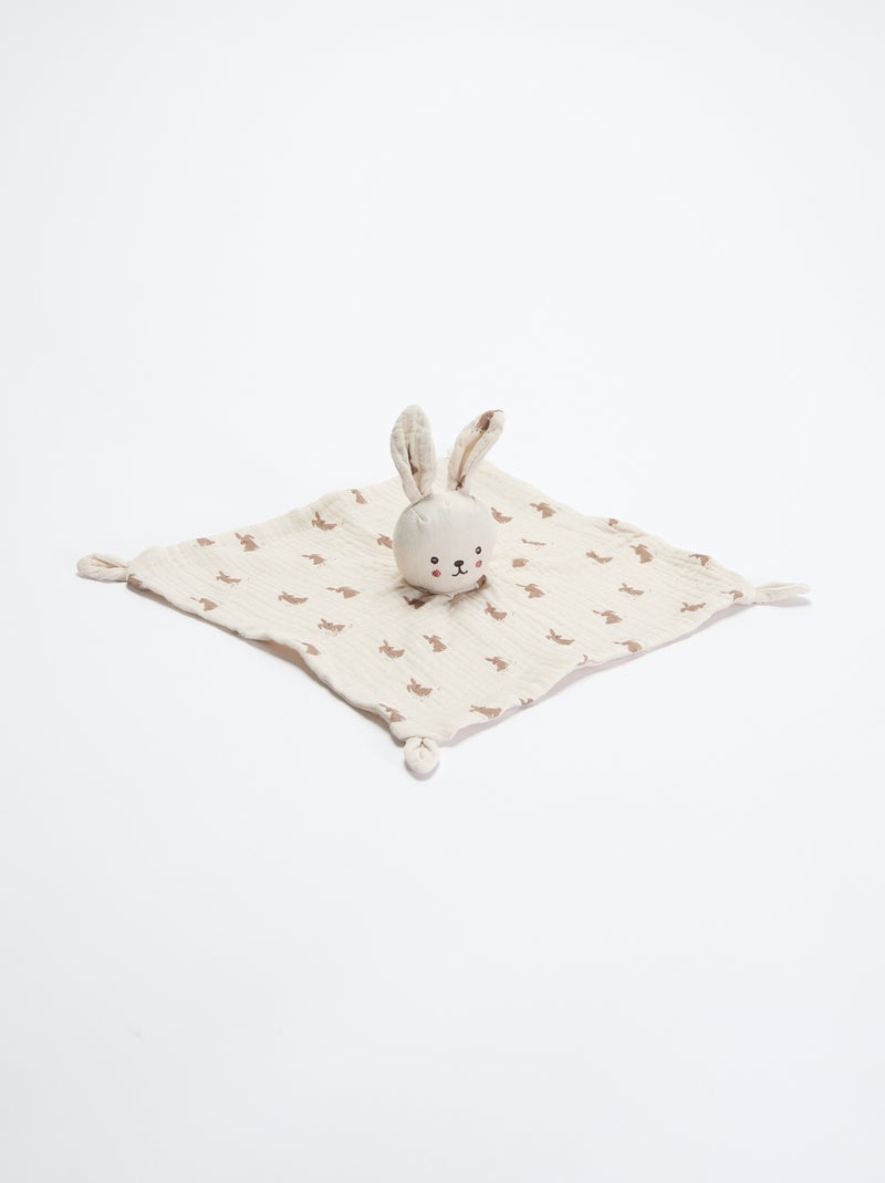 Doudou Paninho de Coelho Cinza - Kiabi