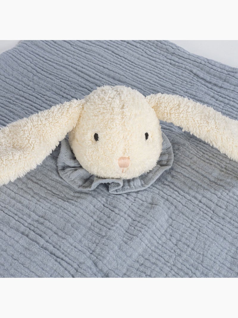 Doudou plano coelho em gaze de algodão | walking mum Cinza - Kiabi