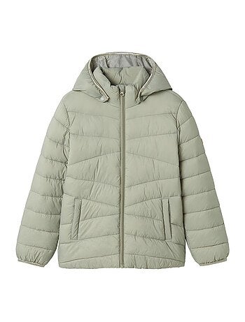 Casaco Acolchoado Branco para Menina Name it Marble