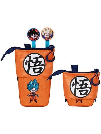 Dragon Ball Super Estojo Cute + 2 Canetas de Gel Apagáveis, Multicolorido