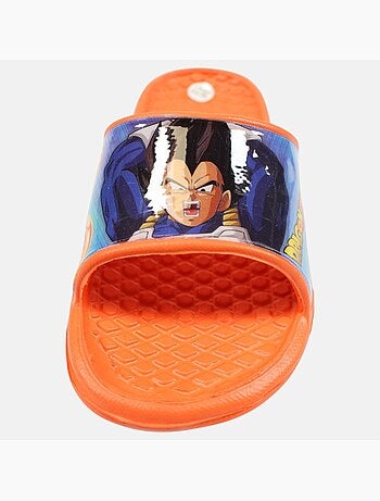 Dragon Ball Z - Chinelos infantis laranja com tira larga e personagem