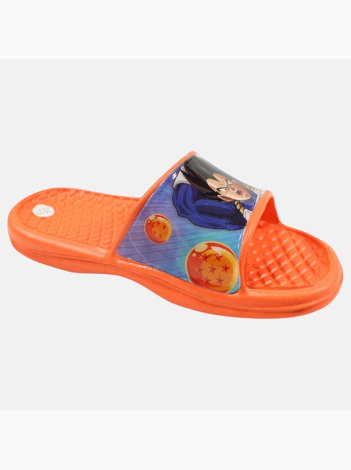 Dragon Ball Z - Chinelos infantis laranja com tira larga e personagem - Kiabi Dragon Ball Z - Chinelos infantis laranja com tira larga e personagem - Kiabi
