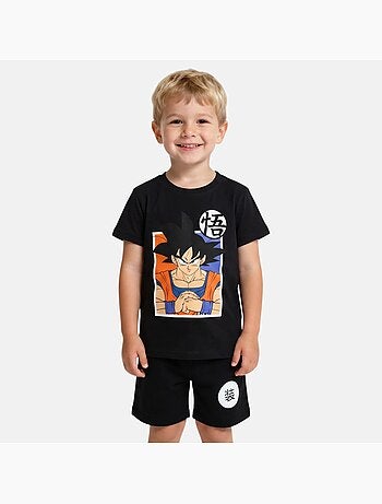 Dragon ball z - conjunto de camiseta e shorts combinando