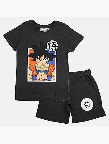Dragon ball z - conjunto de camiseta e shorts combinando