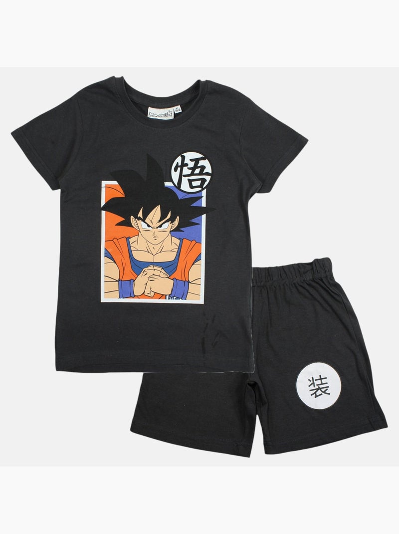Dragon ball z - conjunto de camiseta e shorts combinando Preto - Kiabi