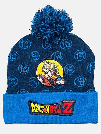 Dragon Ball Z - Gorro com pompom e padrões menino