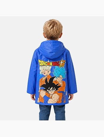 Dragon Ball Z - Impermeável com botões de pressão menino
