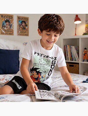 Dragon Ball Z - T-shirt com estampa e calções a condizer