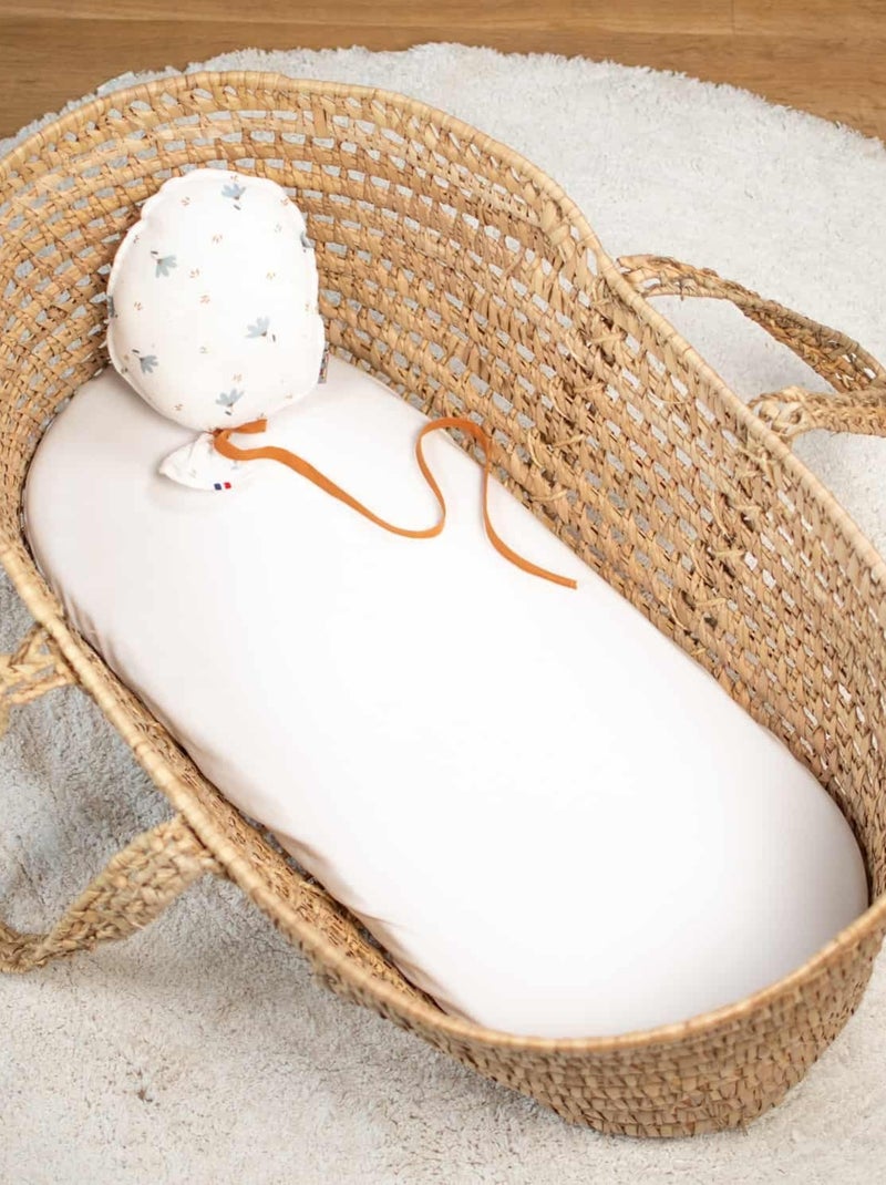 Drap housse couffin bébé en jersey -> lençol ajustável para moisés em jersey | sevira kids Branco - Kiabi
