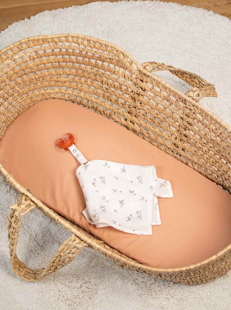 Drap housse couffin bébé en jersey -> lençol ajustável para moisés em jersey | sevira kids Laranja-claro - Kiabi